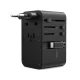 Choetech PD5022 70W Travel Adapter with Built-in USB-C Cable - Black