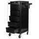Gabbiano FT65-A Hairdressing Trolley, Black