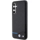 BMW Samsung Galaxy S23 FE Case Leather Carbon, Black