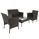 Polyrattan Garden Furniture Set Gardlov 26911, brown