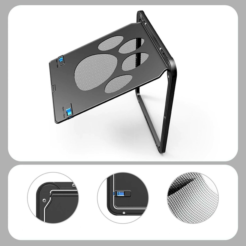 Magnetic Pet Door for Small and Medium Dogs and Cats, Black (0)