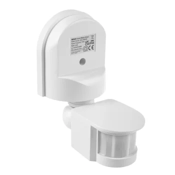 Maclean MCE25 W Wall Motion and Twilight Sensor, 180°, 1200W, White