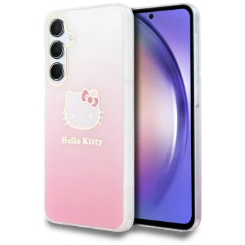 Hello Kitty Samsung Galaxy A55 Case IML Gradient Electrop Kitty Head, Pink
