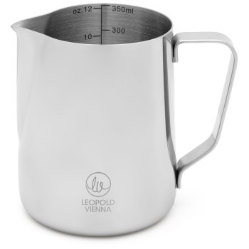 Leopold Vienna Salento Milk Frothing Jug 350ml, Silver