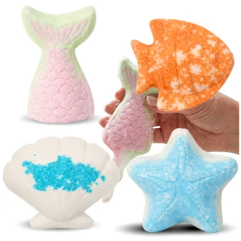 Ocean Bath Bombs, Fizzing, 4 pcs