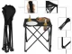Folding Fishing Camping Table, Black