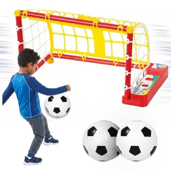 Moving Football Goal Target with Balls