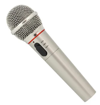 Wireless and Wired Microphone AG100A, Silver