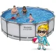 Bestway 5618W Frame Pool Set with Pump 396x122 cm