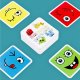 Play cubes / blocks with cards for children with pictures of emotions, game