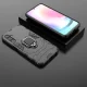 Shockproof Case for Samsung Galaxy A24 4G with Ring Holder Ring Armor, Black