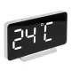 GreenBlue GB383 Alarm Clock with Thermometer, Black