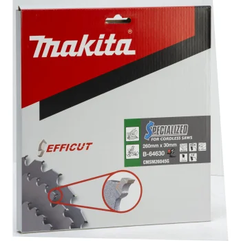 Diskinio pjūklo diskas medžiui Makita EFFICUT 260x30 mm, 45T B-64630