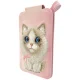 Nimmy New Big-Eye Cute Pets 2.0 Cat Magnetic Wallet with Phone Stand, Pink