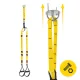 4Fizjo 2045 TRX Suspension Training Straps, Yellow