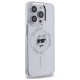 Karl Lagerfeld IML Metal Choupette Head MagSafe vāciņš iPhone 14 Pro, Balts