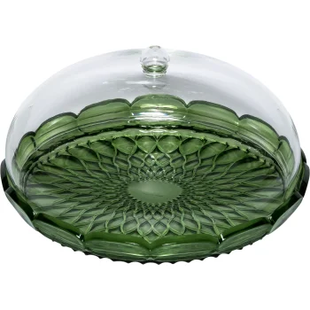 Cake Stand with Dome Guzzini Vanity Ø 30 cm, Green