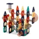 Ricokids RK-765 Magnetic Building Blocks with Marble Run Slide, 110 Pcs
