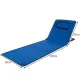 Trizand Beach Mat with Backrest and Pillow 150x50 cm, Blue