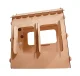 Wooden Garden Playhouse for Kids with Chalkboard and Table, 86 x 137 x 105 cm