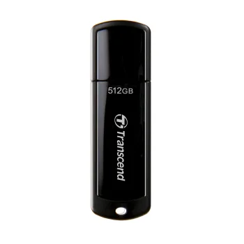 Transcend JetFlash 700 512GB USB 3.1 Gen 1 Flash Drive, Black