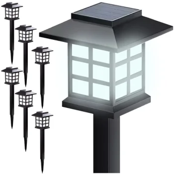 Gardlov 25421 Garden Solar LED Light Set (6 Pcs) - Cold White Light