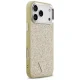 Guess Glitter Triangle Logo MagSafe Phone Case Cover iPhone 17 Pro Max - Gold