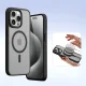 Dux Ducis Lawa Leather Wallet Case for iPhone 15 Pro Max, Black