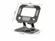 Adjustable Tablet and Phone Stand for 4-16\" Devices, 360° Rotating, Black
