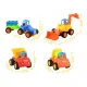Construction Toy Vehicles Set with Push and Go Drive, 4 pcs
