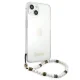 Guess Pearl Transparent Hardcase for iPhone 13 mini, White