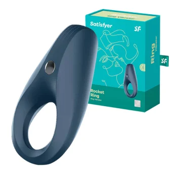 Vibrating Ring Satisfyer Rocket Ring, Navy Blue