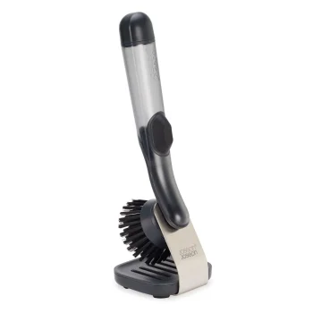 Joseph Joseph SinkTech Dish Washing Up Brush with Soap Dispenser and Stand, Black