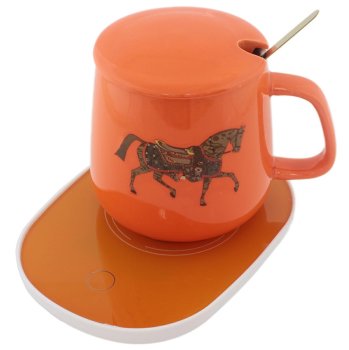 Electric Cofee Cup Mug Heater Warmer, Orange