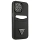 Apple iPhone 13 Pro 6.1\" Guess Saffiano Triangle Logo Cardslot Case Cover, Black
