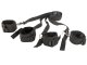 Bed Restraint Harness and Handcuffs Set for Couples, Adjustable, Black