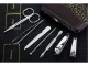 Manicure and Pedicure Tool Set in Case (7 Pieces), Gold