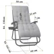 Sofotel ChillWell folding garden lounger with cushion