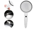 Handheld Magnifying Glass with LED Light & 3 Interchangeable Lenses, White