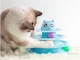 Interactive Cat Toy 3-Level Tower with 3 Balls, Blue