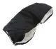 Fleece Hand Muff for Baby Stroller and Sled Black/White