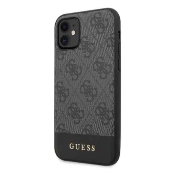 Dėklas Guess 4G Stripe skirtas iPhone 11 6.1" / XR, pilkas