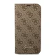 Guess iPhone 14 Pro Max Wallet Case 4G Vintage Gold Logo, Brown