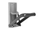 Can and bottle crusher with opener, space-saving design
