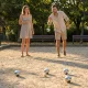 Boules Petanque Game Set, 6 Steel Balls, Case & Accessories