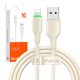 Mcdodo CA-4740 USB to Lightning Cable with LED, 1.2m, Beige