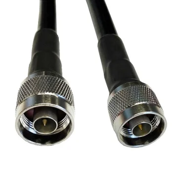 Coaxial Cable LMR-400, 10m, N-male to N-male, Black