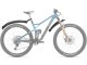 MTB mudguard set for 24–29 inch bikes, front and rear, black