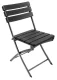 Folding Garden Chairs Indoor Outdoor Terrace Camping Balcony Patio Furniture - 2 pcs., Black