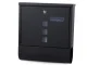 Mailbox with Newspaper Tube, Stainless Steel, Black